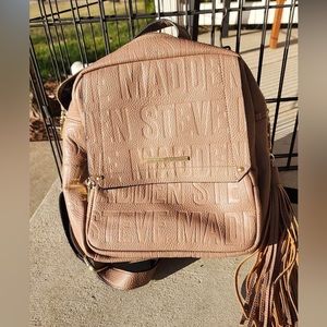 Steve Madden logo embossed backpack